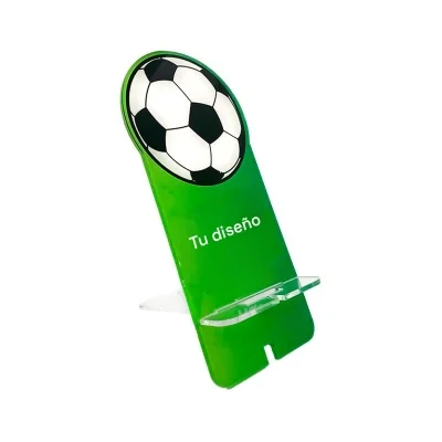 Porta celular acrílico Fútbol personalizado