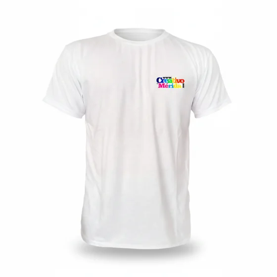 Camisetas Poli-algodón cuello redondo personalizado
