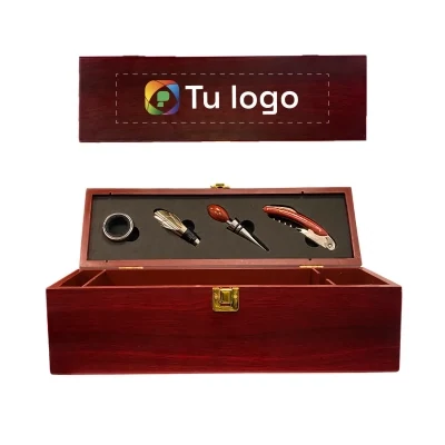 Imagen principal de Cava de madera 4PZ