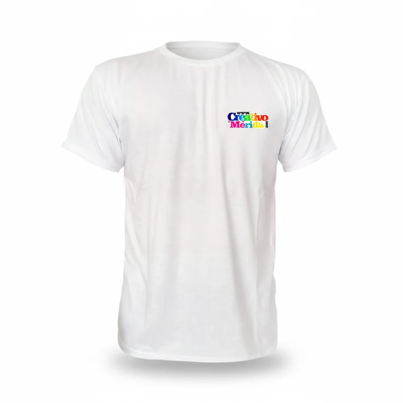 Camisetas Poli-algodón cuello redondo personalizado