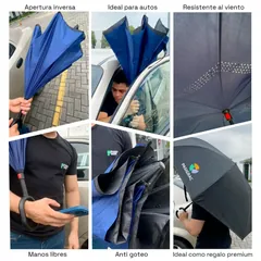 Vista previa de Paraguas reversible Pri personalizado 2