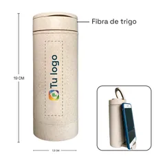 Vista previa de Mug de trigo porta celular 400ml 3