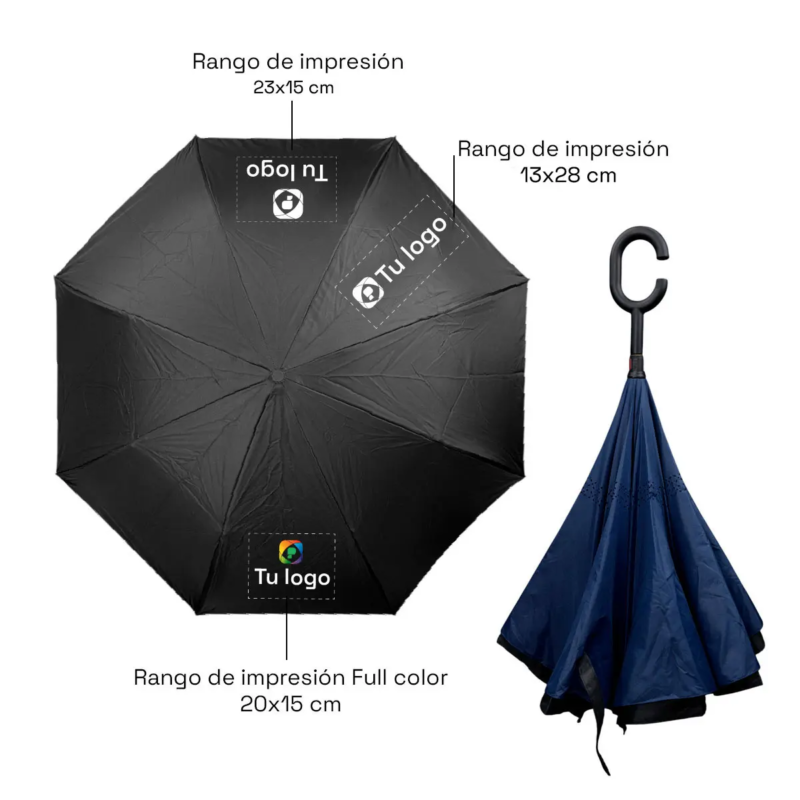 Vista previa 6 de Paraguas reversible Pri personalizado