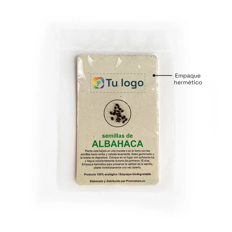 Vista previa 3 de Tarjeta biodegradable con Semilla