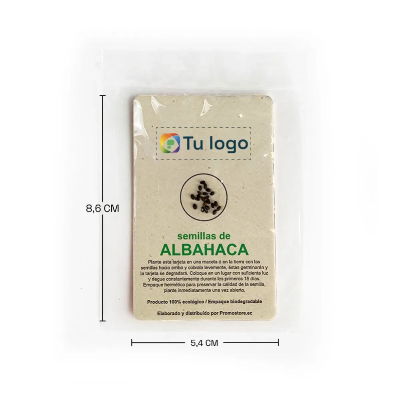 Vista previa 2 de Tarjeta biodegradable con Semilla